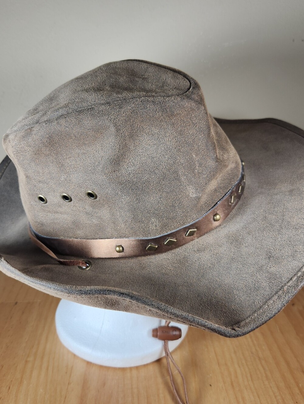 OUTBACK TRADING CO Cowboy Hat Men's Large GOLD DUST Western Ranching Oilskin - Picture 10 of 11